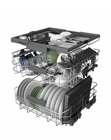 Hotpoint HD7FHP33UK Full Size Dishwasher - 14 Place Settings - White + Install