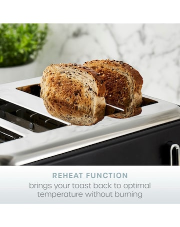 Swan Serenity Black 4 Slice Toaster