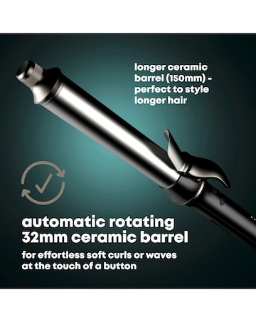 Revamp Progloss Soft Curl Ceramic Auto Rotating Curling Tong