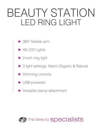 Rio Beauty Station LED Ring Light
