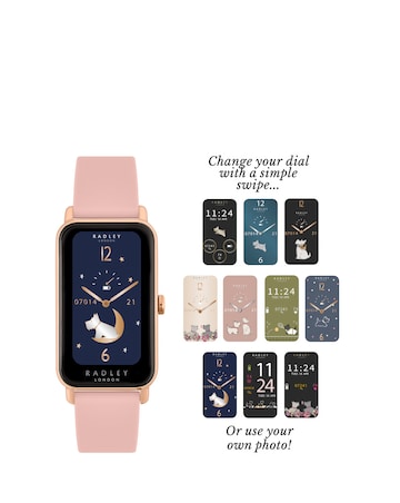 Radley Series 21 Smart Watch - Rose Gold Cobweb Lozenge