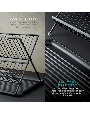 Swan Stealth Collapsible Dish Rack