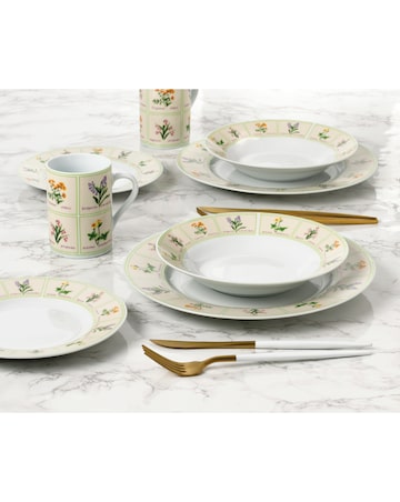 Waterside 24 Piece Wild Flowers Dinner Set