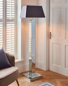 Joanna Hope Mia Mirrored Floor Lamp