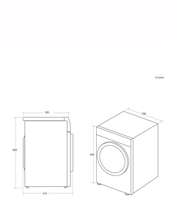 Hoover NDEH11A2TCEXM-80 11kg Heat Pump Tumble Dryer White + Install