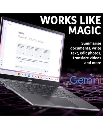 Acer Chromebook Plus 514 - 14in UHD Intel Core i3 8GB 256GB