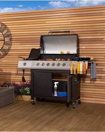 Charles Bentley 6 Burner Gas BBQ with Side Burner Bundle