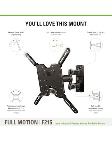 Sanus F215c-B2 Full-Motion 32-47" TV Bracket
