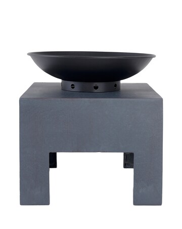 Charles Bentley Metal Fire Bowl With Square Stand
