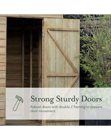 4LIFE Apex Shed 6x8 - Double Door - 2 Window (Home Delivery)