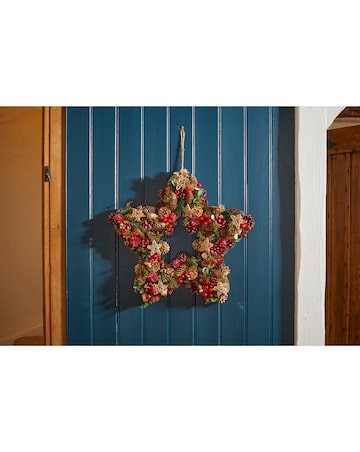Three Kings Star Wreath - 35cm