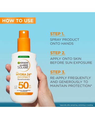 Garnier Ambre Solaire SPF 50 Hydra 24 Hour Protect spray