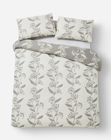 Gray & Osbourn Allium Floral Grey Duvet Set