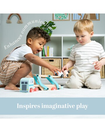 TP Owl & Fox Wooden Car Transporter