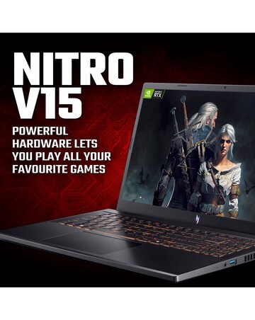 Acer Nitro Gaming Laptop - 15.6in FHD 165Hz Intel Core i5 RTX 5050 16GB 1TB SSD