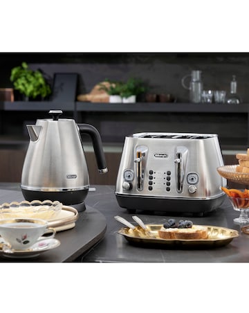De'Longhi CTI4003.M Distinta X 4 Slice Stainless Steel Toaster