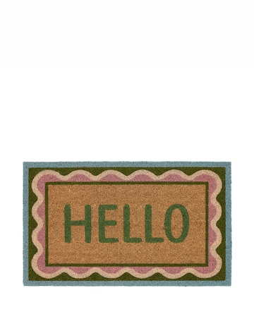 My Mat Hello Scallop Coir Doormat