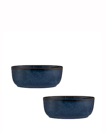 Mason Cash Reactive Glaze Blue Set of 2 Oval Oven Dishes