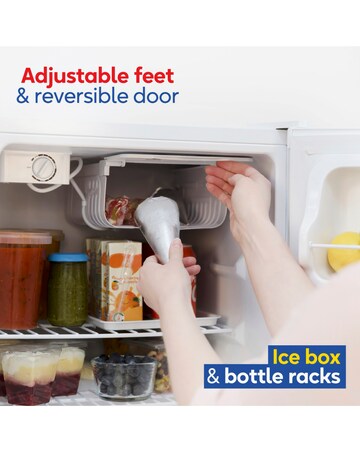 Russell Hobbs RH67TTLF0E1W-LCK Mini Fridge with Lock - White