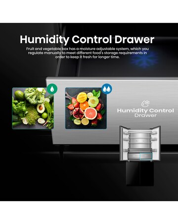 Hisense KitchenFit RQ768N4GBE Multi-Door Fridge Freezer - Black