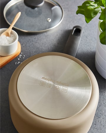 Morphy Richards Recycled Aluminium Cream 5 Piece Pan Set