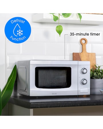 Abode AMM2001S 20L Silver Manual Microwave