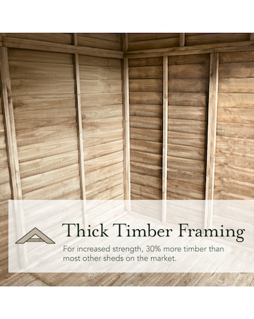 4LIFE Pent Shed 6x4 - Single Door - No Windows (Home Delivery)