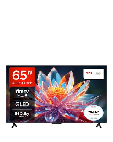 TCL 65T6CUK 65in 4K QLED Fire TV with Freely