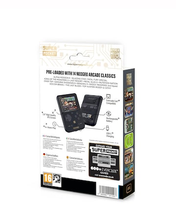 Hyper Mega Tech Neo Geo Edition Super Pocket Retro Handheld Gaming Console