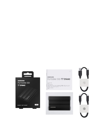 Samsung SSD T7 Shield USB 3.2 Gen 2 2TB Portable Hard Drive - Black