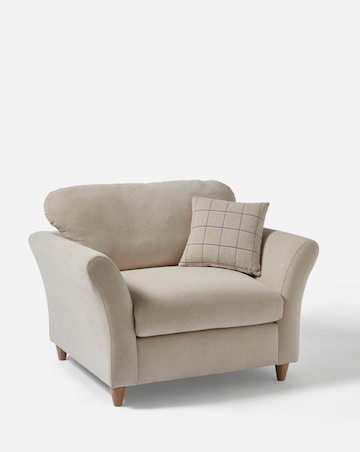 Clover Fabric Scatterback Snuggle Chair