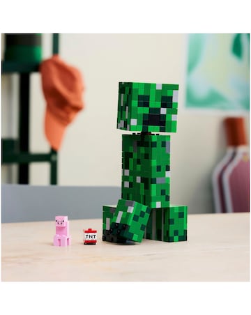 LEGO Minecraft The Creeper Gamer Decor, Action Figure Building Toy 21276