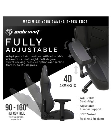 Andaseat Dark Demon Gaming Seat - Black