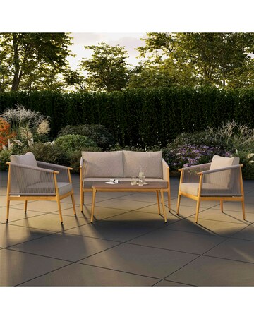 Charles Bentley Rope Weave Lounge Sofa Set