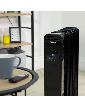 Zanussi Black 11 Fin Oil-Filled Radiator With Touch Control