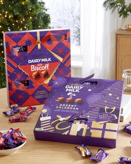 Cadbury Chunk &amp; Cadbury Biscoff Advent Calendars - 2 Pack bundle