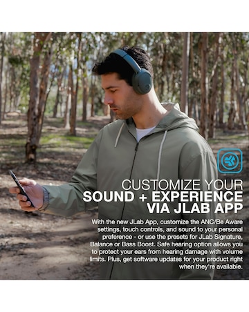 JLab JBuds Lux Active Noise Cancelling Over-Ear Headphones - Sage