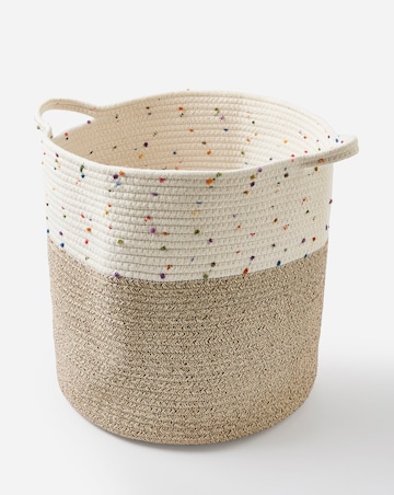 Julipa Storage Basket with Speckles