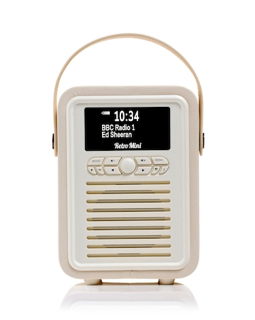 VQ Retro Mini DAB Radio - Cream