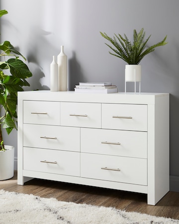 Dakota 3 Over 4 Drawer Chest