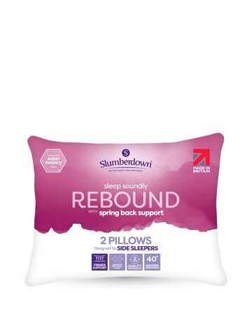 Slumberdown Sleep Soundly Rebound Firm Support Pillows - 2 Pack