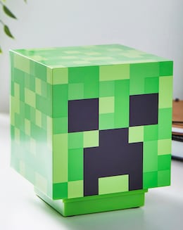 Minecraft 3D Creeper Green Icon Light, Battery Powered Bedroom Decor for Fans