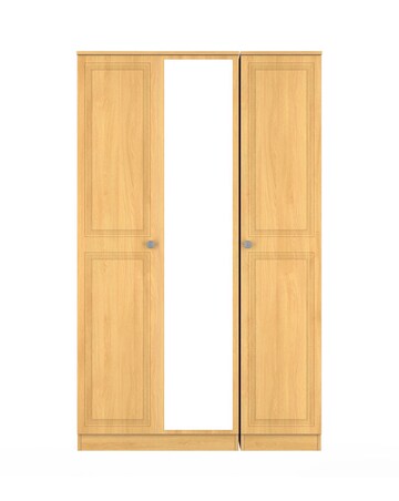 Richmond Ready Assembled 3 Door Mirrored Wardrobe