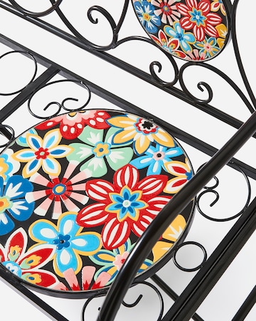 Floral Fiesta Mosaic Bench