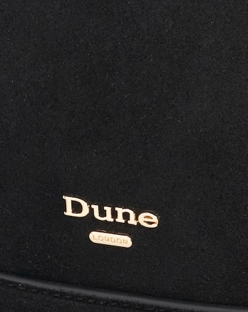 Dune Direction Real Suede Asymmetric Chain Detail Shoulder Bag