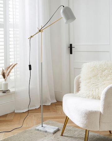 Emery Marble Base Floor Lamp