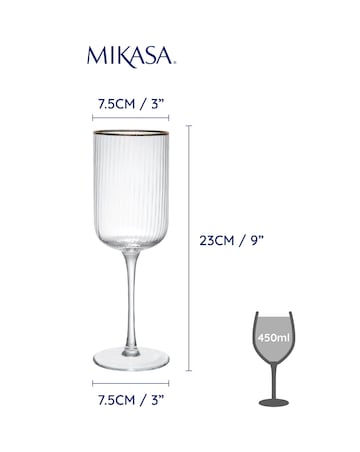 Mikasa Sorrento 4pc Red Wine Glasses