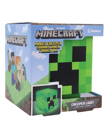 Minecraft 3D Creeper Green Icon Light, Battery Powered Bedroom Decor for Fans