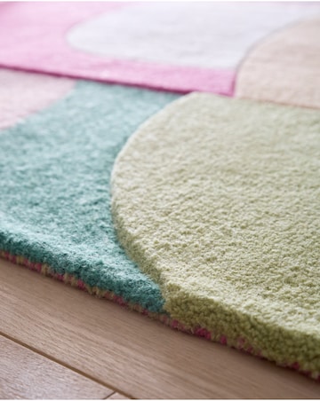 Retro Deco Woollen Rug