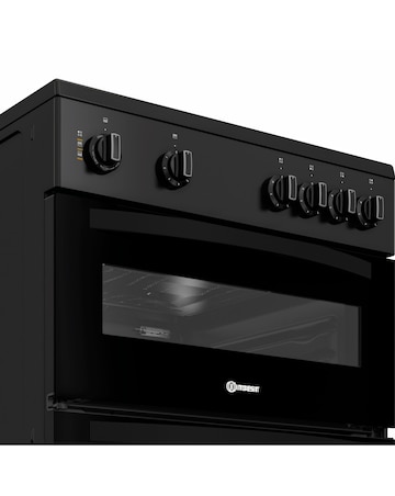 Indesit ITE6VMB 60cm Electric Twin Cooker with Ceramic Hob - Black Installation